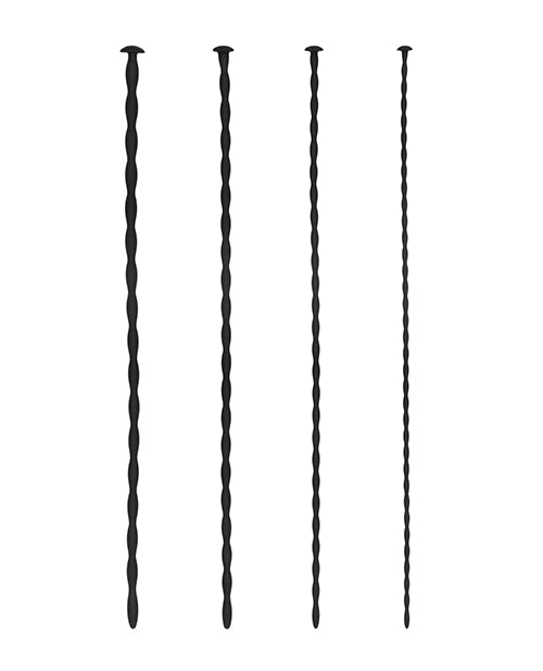 Ouch! Urethral Sounding Beginner Silicone Spiral Screw Plug Set - Wicked Sensations