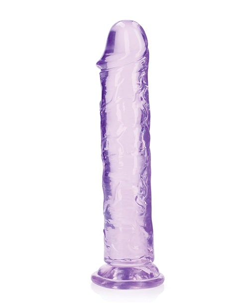 RealRock Crystal Clear 9 Inch Straight Dildo With Suction Cup