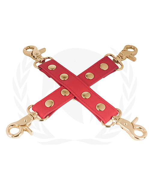 PU Hogtie With Gold Hardware - Wicked Sensations