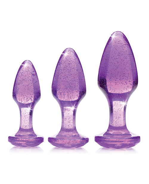 Booty Sparks Glitter Gem Anal Plug Set - Wicked Sensations