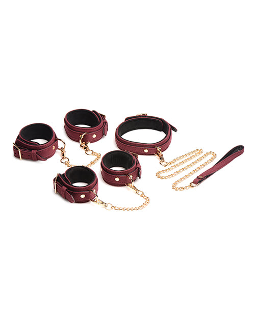 Master Series Velvet 6 Piece Bondage Set