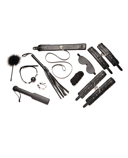 Master Series Hook Up 10 Piece Plush Bondage Set