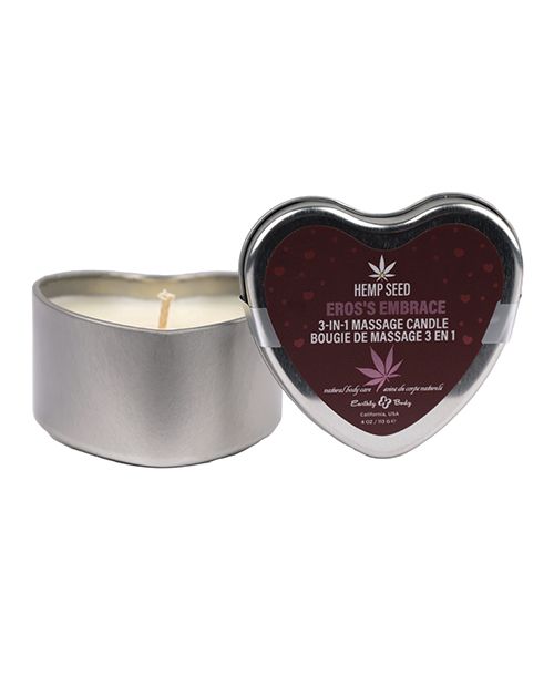 Earthly Body Valentine's 3 in 1 Massage Heart Candle-Eros's Embrace