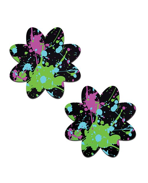 Pastease Vibrant Neon Paint Splatter Petal Pasties