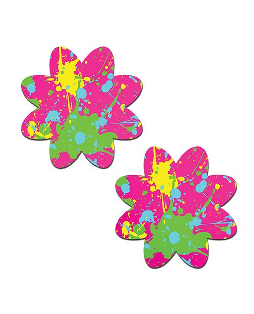 Pastease Neon Graffiti Paint Splatter Pasties