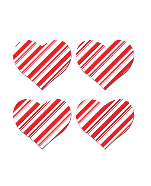 Pastease Premium Holiday Petites Candy Cane Heart Pasties