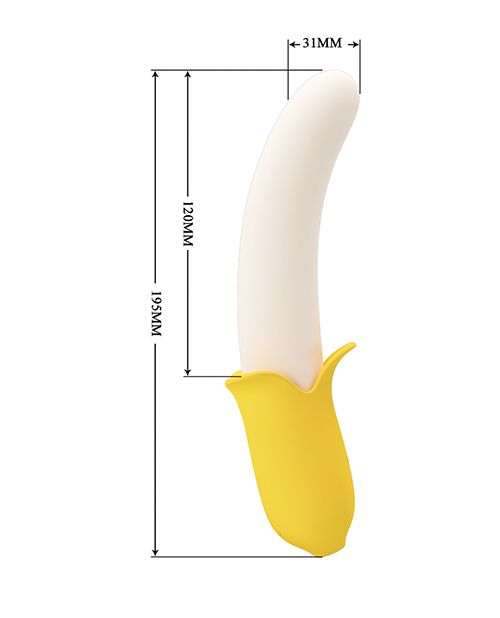 Pretty Love Banana Geek Thrusting Vibrator