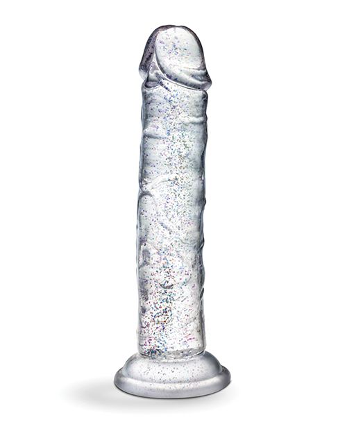 Naturally Yours Glamor Sparkling Clear Dildo