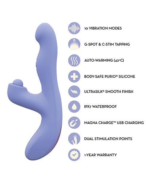 Blush Simone Tapping Rabbit Vibrator
