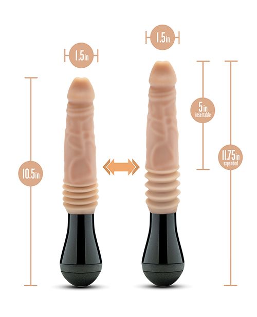 Dr. Skin Silicone Dr. Knight Thrusting Gyrating Vibrating Dildo