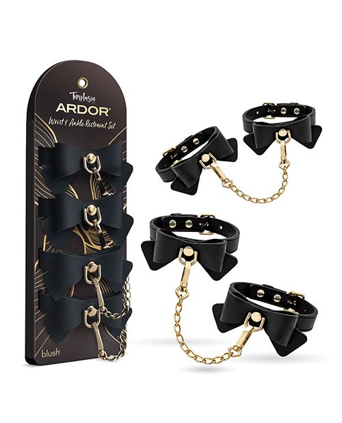 Temptasia Ardor Wrist & Ankle Restraints With Bow