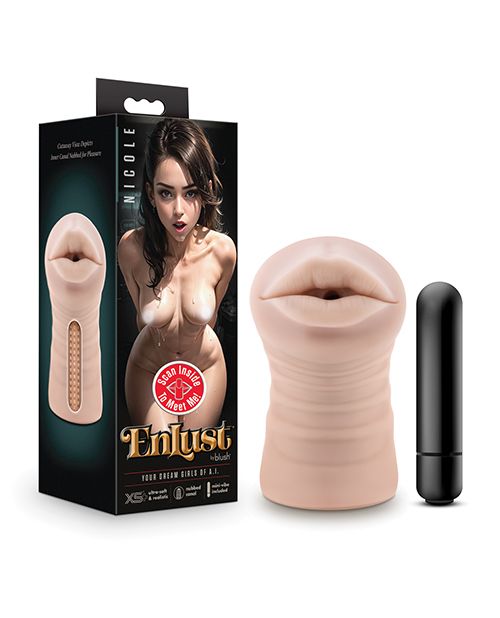 EnLust Mouth Stroker With Vibrating Bullet -Nicole