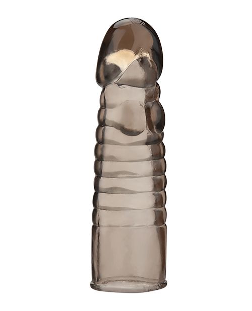 Blue Line 6 Inch Ribbed Realistic Penis Enhancing Sleeve Extension