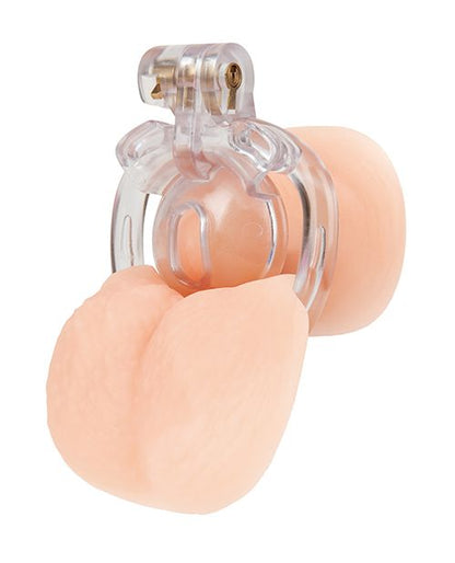 Blue Line Acrylic See Thru Mini Cock Micro Chastity Cage