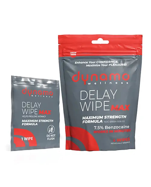 Dynamo Wellness  7.5% Maximum Strength Delay Wipe