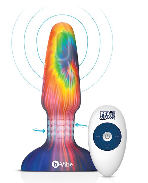 b-Vibe Peace & Love Tie-Dye Rimming Plug