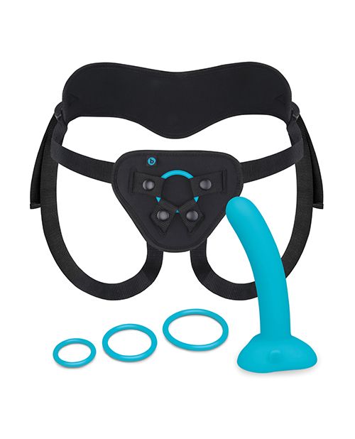 b-Vibe Every Body Strap-On Harness Set With 6 Inch Silicone Dildo Peg