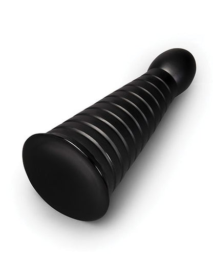 b-Vibe Cone 10 Inch Tapered & Ribbed Dildo With Suction Cup