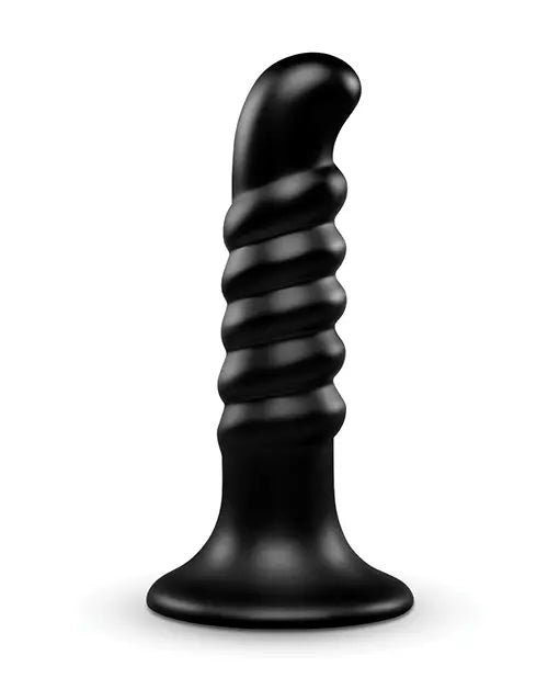 b-Vibe Krush 9.5 Inch Curved & Ribbed Dildo With Suction Cup