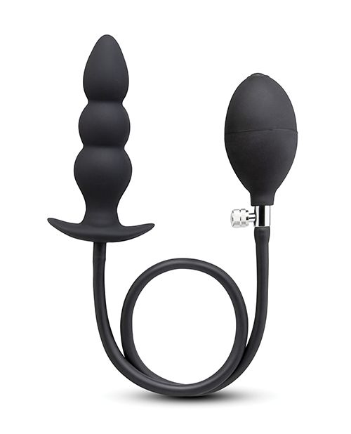 b-Vibe Beaded Inflatable Anal Plug With Hand Pump