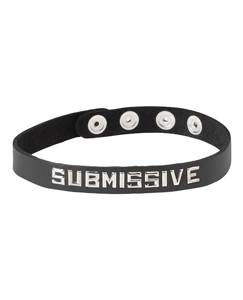 Spartacus Wordband Collar-SUBMISSIVE
