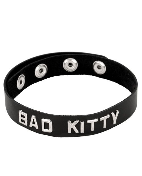 Spartacus Wordband Collar-BAD KITTY