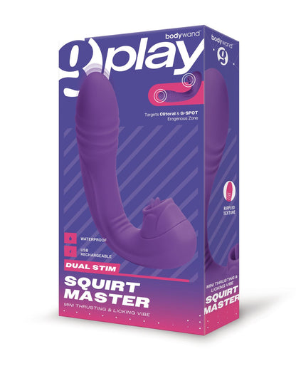 Bodywand G-Play Dual Stim Thrusting & Licking Squirt Master