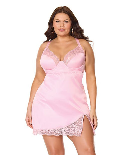 Coquette Kissed by Satin Underwire Chemise