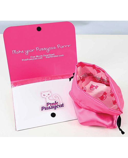 Pink Pussycat Antibacterial Toy Bag
