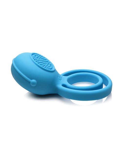 Gossip Love Loops 10X Silicone Cock Ring With Remote-Azure