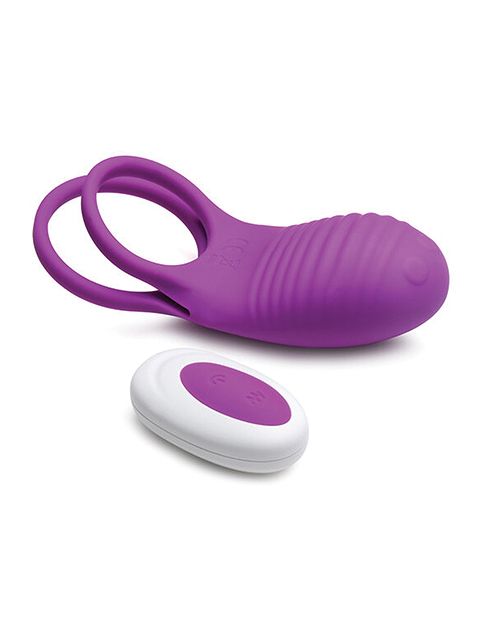 Gossip Love Loops 10X Silicone Cock Ring With Remote-Violet