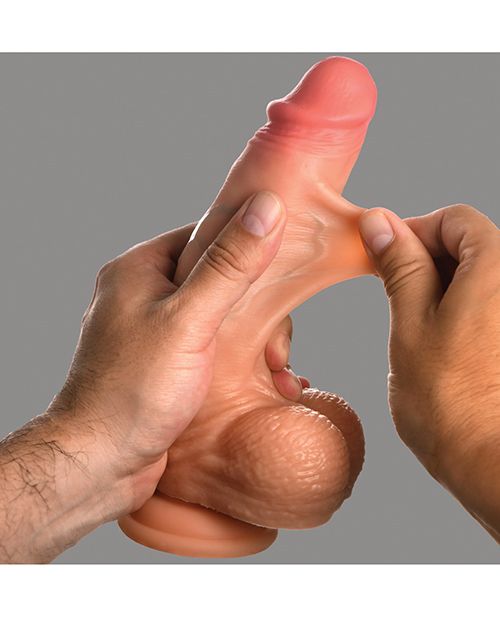Jock Real Skin Silicone 8 Inch Dildo With Balls