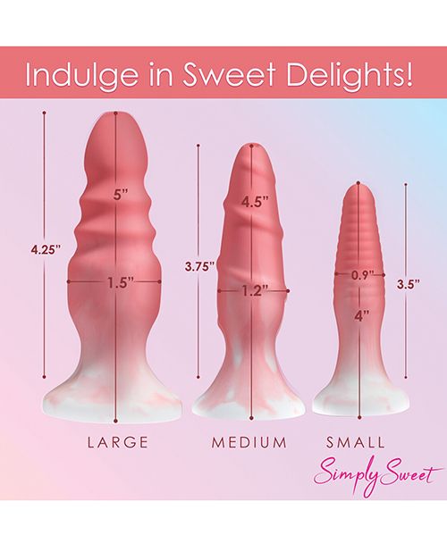 Simply Sweet Silicone Butt Plug Set