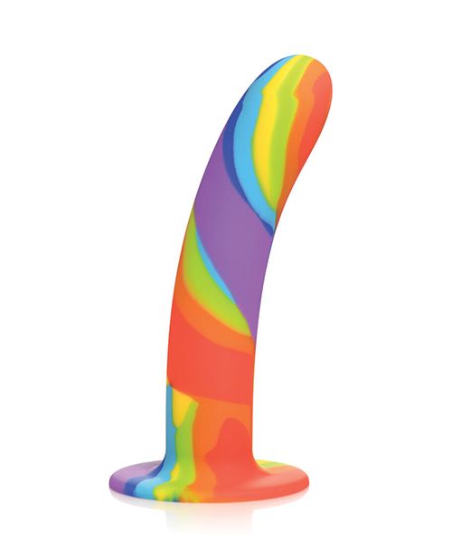 Simply Sweet Rainbow Silicone Dildo