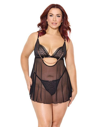 Pleasure Collection Feline Fatale Babydoll & G-String