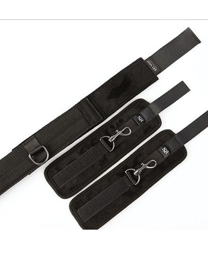 Sei Mio Spread the Love Ankle Spreader Bar With Wrist Cuffs