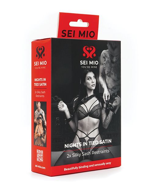 Sei Mio Nights in Tied Satin 2 X Silk Sash Restraints