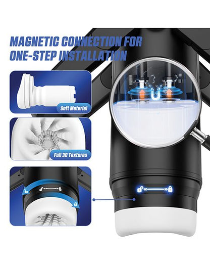 Wing Thrusting & Vibrating Masturbator