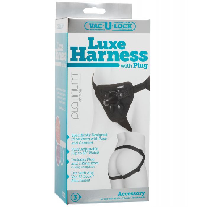 Vac-U-Lock Platinum Edition Luxe Harness With Plug