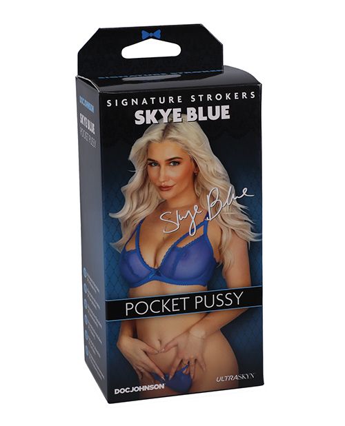 Signature Strokers Ultraskyn Pocket Pussy-Skye Blue