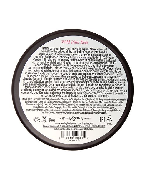 Earthly Body at Night Candle-Wild Pink Rose