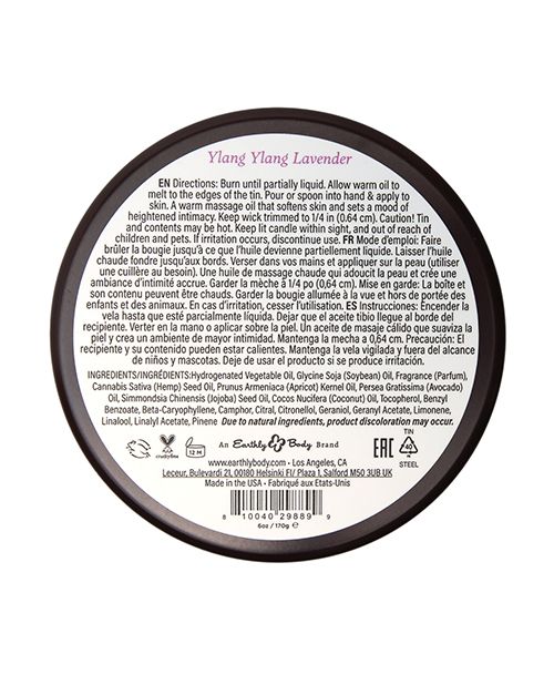 Earthly Body at Night Candle-Ylang Ylang Lavender