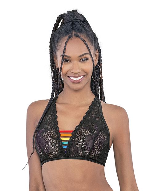 Escante Pride Lace Rainbow Strappy Top