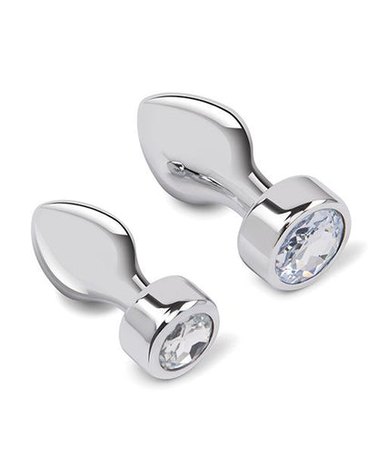 Gemsations 2 Piece Tapered Bling Bling Metal Butt Plug Training Set