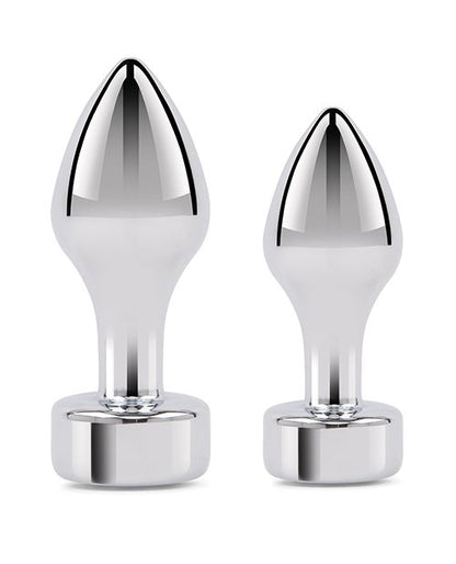 Gemsations 2 Piece Tapered Bling Bling Metal Butt Plug Training Set