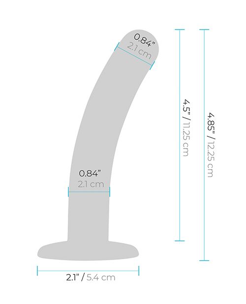 Lux Fetish 5 Inch Dildo With Strap On Harness Set