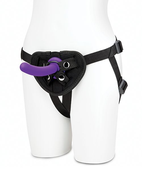 Lux Fetish 5 Inch Dildo With Strap On Harness Set
