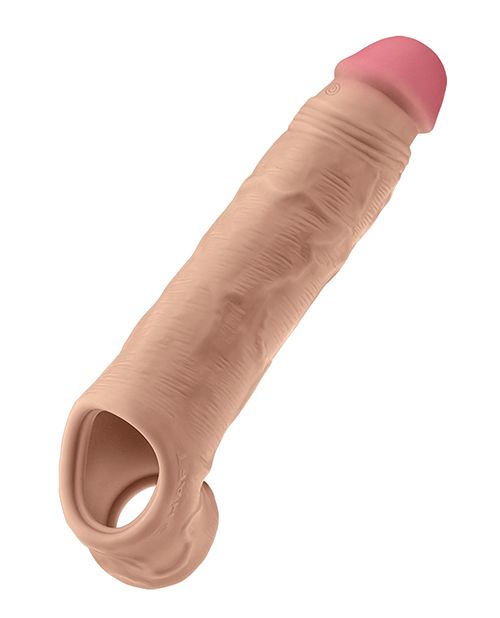 Shaft Flexskin Liquid Silicone 8.8 Inch Vibrating Sheath