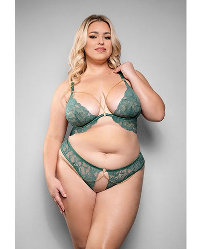 Temptress Aerin Lace Bra With Removable Chain & Panty