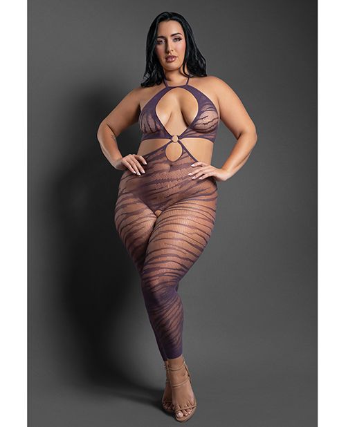 Sheer Set Me Free Mesh Bodystocking With Open Crotch
